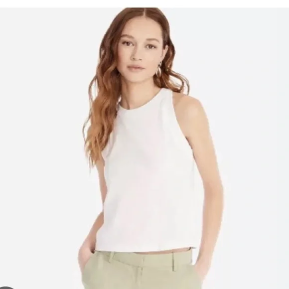 New w Tag: J Crew 90s Organic Slub Cotton Tank. Black - Picture 2 of 10